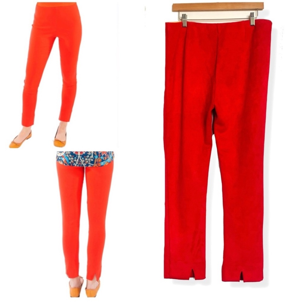 Gretchen Scott Pants GripeLess Pull-On Pants in Nantucket Red Size XL